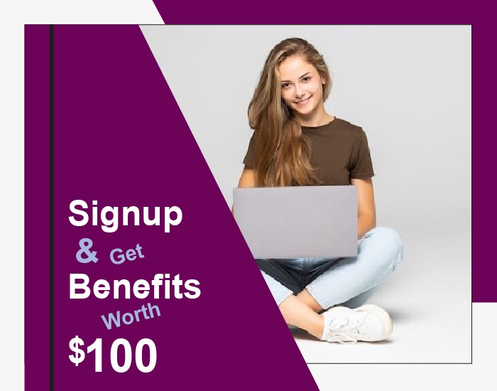 Student working on laptop